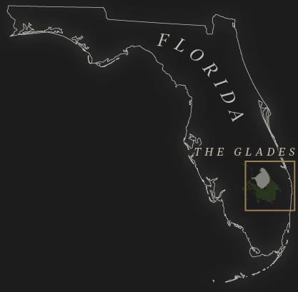 A locator map of Florida
