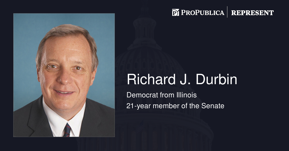 Richard J. Durbin (D-Ill.) | Represent | ProPublica