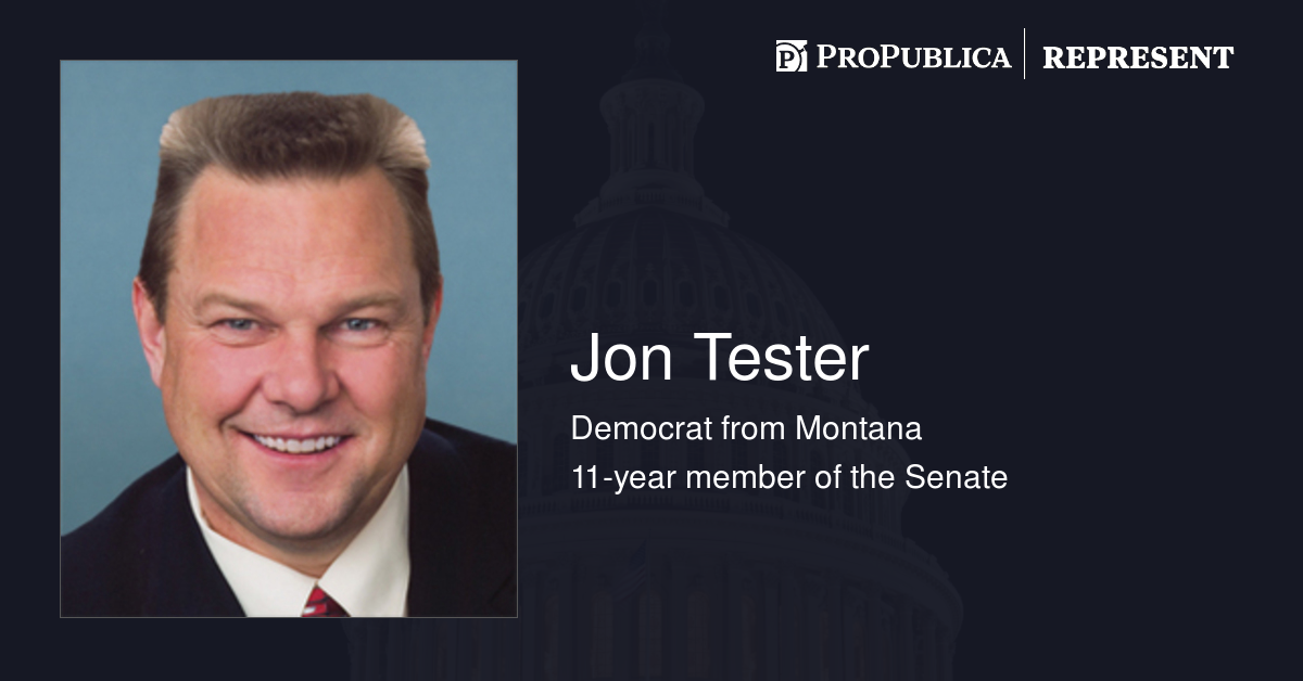 Bills Sponsored by Jon Tester (D-Mont.) | Represent | ProPublica