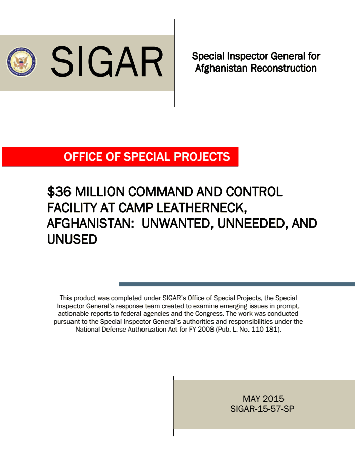 SIGAR Report