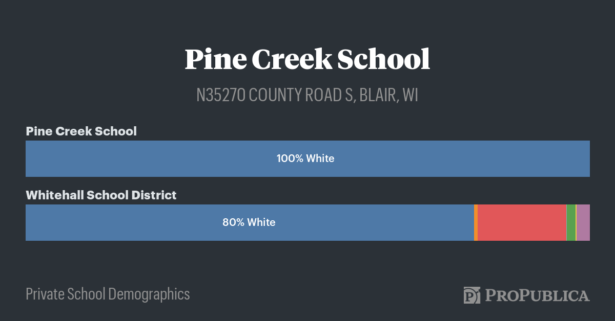 Pine Creek School — Private School Demographics — ProPublica